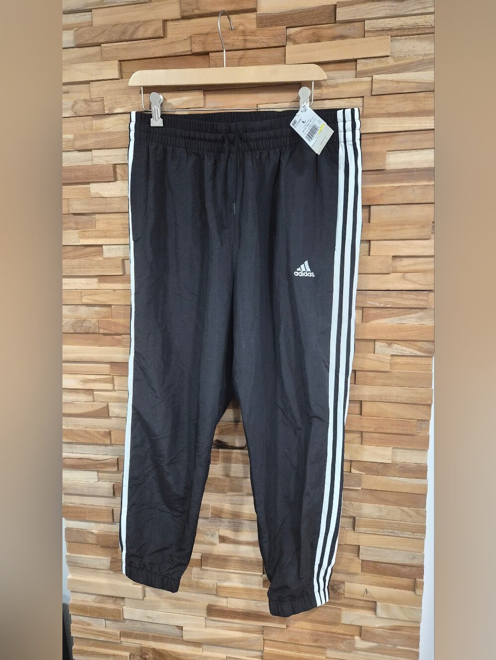 Adidas Women’s Black/White Track Pants - Size L - New With Tags